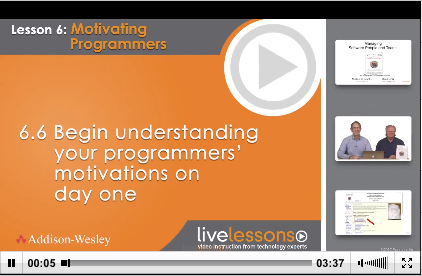Co-authors Ron Lichty and Mickey Mantle deliver Module 6.6 to LiveLessons: Managing Software People and Teams.